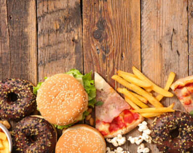 fast food and processed foods